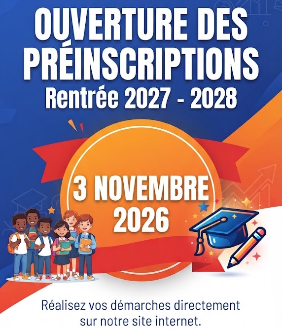 Ouverture des préinscriptions